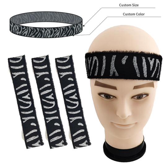 Wholesale custom logo color width headband sport compression head band yoga