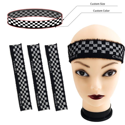 wholesale elastic custom color logo and width boho print sports headband
