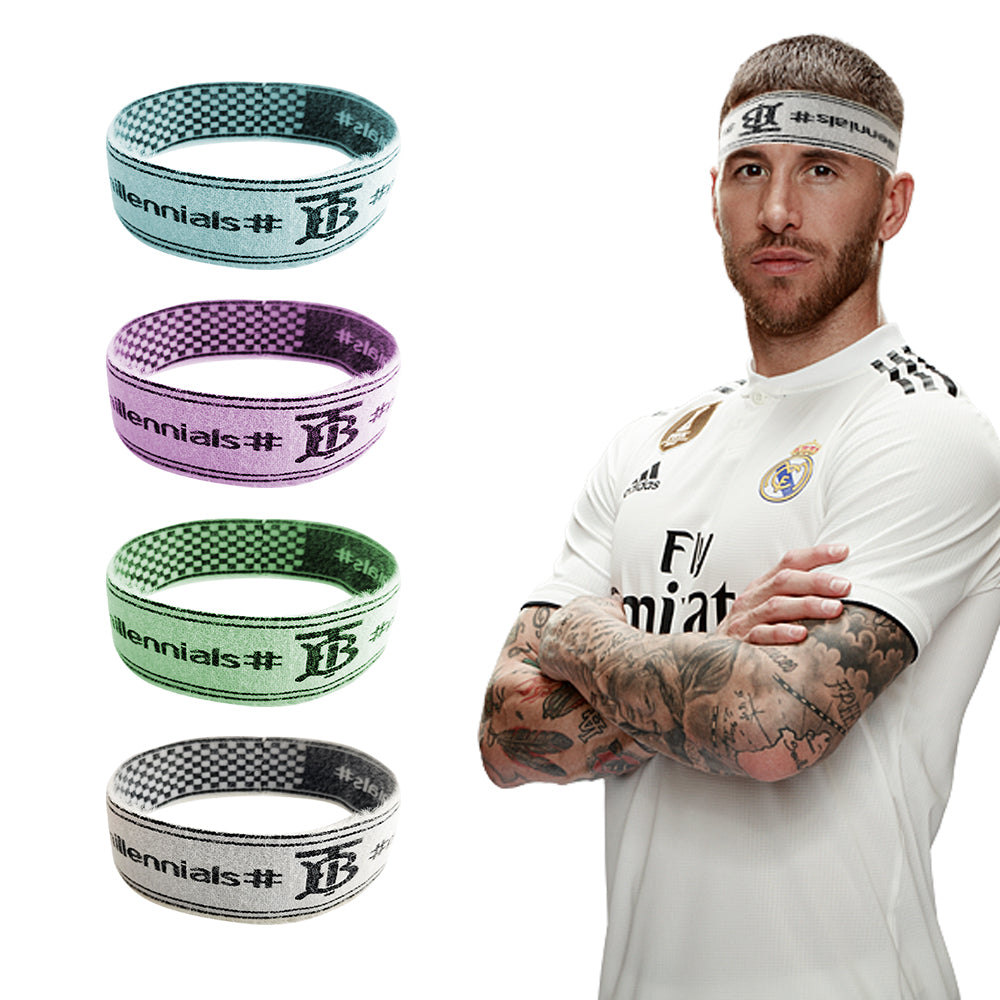 wholesale elastic custom color logo and width linlook women's sports headband yoga sporty run