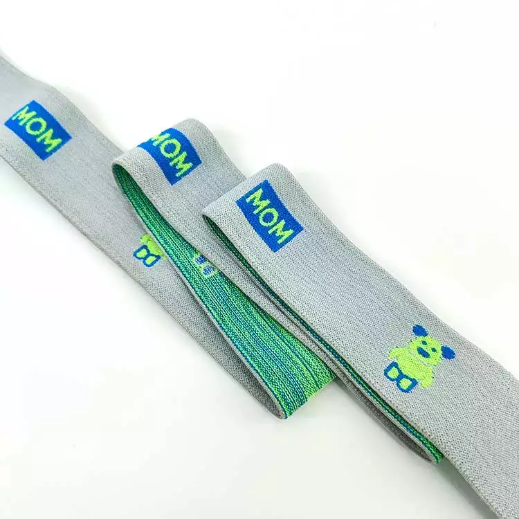 GEB229 Jacquard Elastic Band, Custom LOGO Elastic Webbing, Colorful Elastic Band; Hats, Garments
