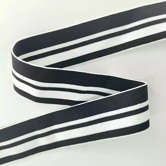 GEB048 Custom Elastic Edge Band Stripe Elastic Waistband Fancy Jacquard Elastic Webbing for Clothing