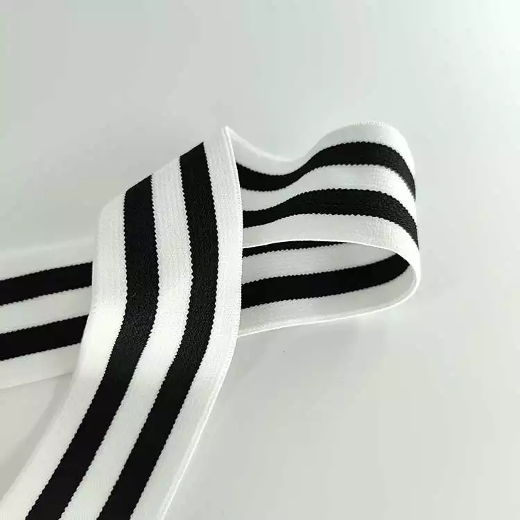 GEB092 Elastic Band, Woven Elastic Waistband, Stripe Elastic Band; Clothing