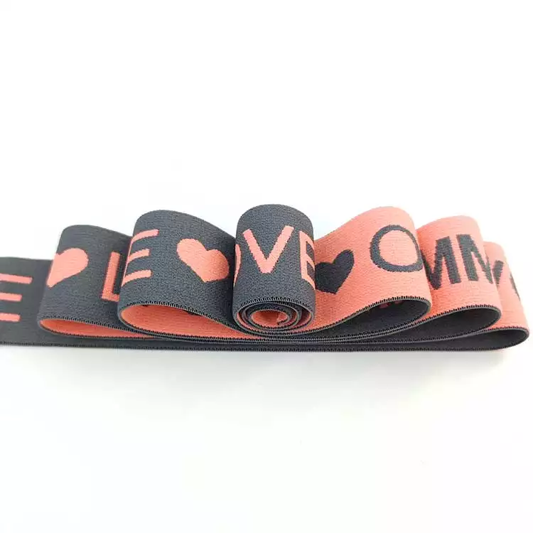 GEB103 Jacquard Elastic Webbing, Custom Stripe Webbing, Elastic Webbing; Stripe Webbing