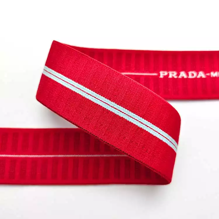 GEB213 1" 2" 2 1/2" Custom Size Elastic Waistband Underwear Jacquard Sewing Web Band Adjustable Band