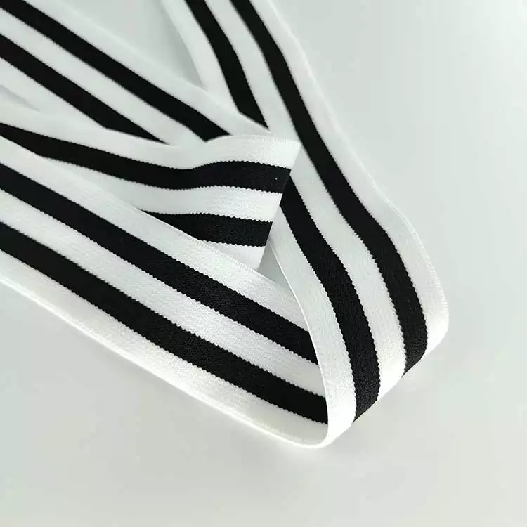 GEB092 Elastic Band, Woven Elastic Waistband, Stripe Elastic Band; Clothing