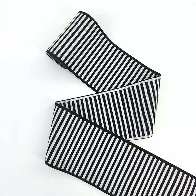 GEB080 Elastic Lace Band, Stripe Web Band, Elastic Band For Garments; Garments