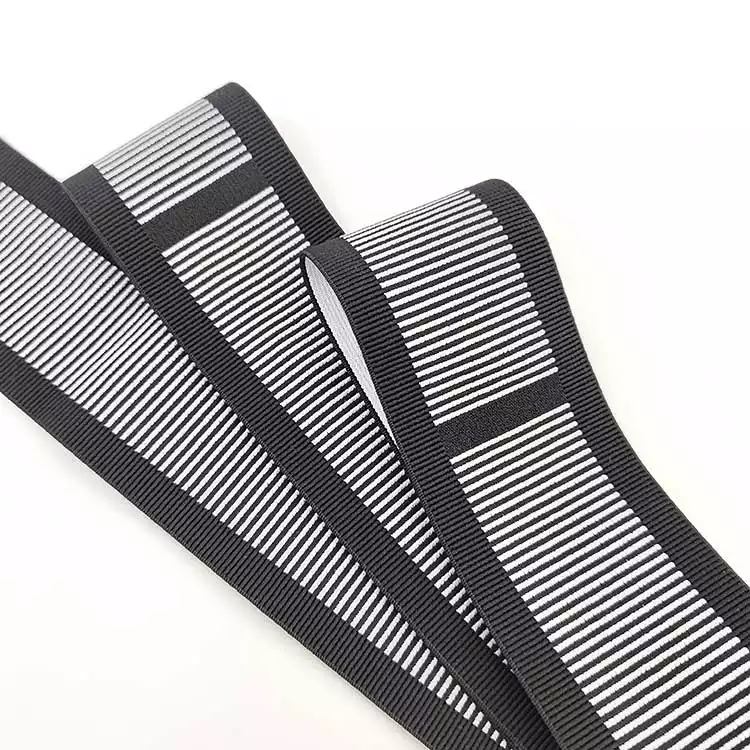 GEB104 Elastic Trim Band, Jacquard Stretchy Ribbon, Elastic Waistband; Garments