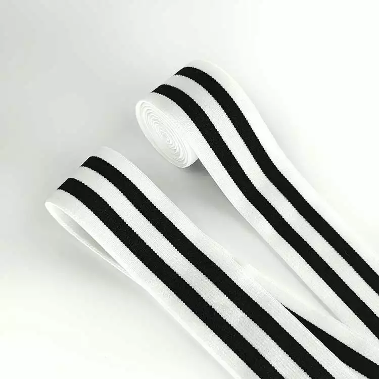 GEB092 Elastic Band, Woven Elastic Waistband, Stripe Elastic Band; Clothing