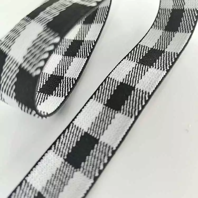 GEB058 Free Sample High Quality Customized Adjustable Stretchy Jacquard High Elasticity Band for Girls