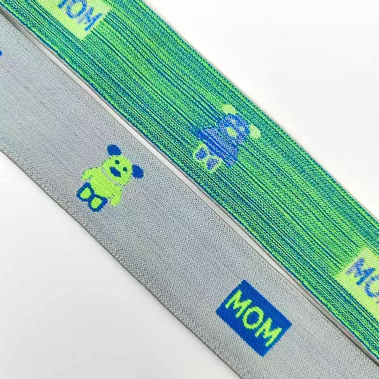 GEB229 Jacquard Elastic Band, Custom LOGO Elastic Webbing, Colorful Elastic Band; Hats, Garments