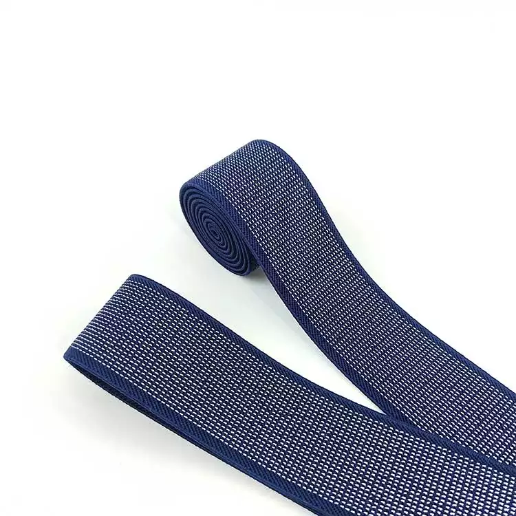GEB217 Yarn-dyed Polyester Woven Elastic Decoration Stretchy Webbing Elastic Webbing for Clothes