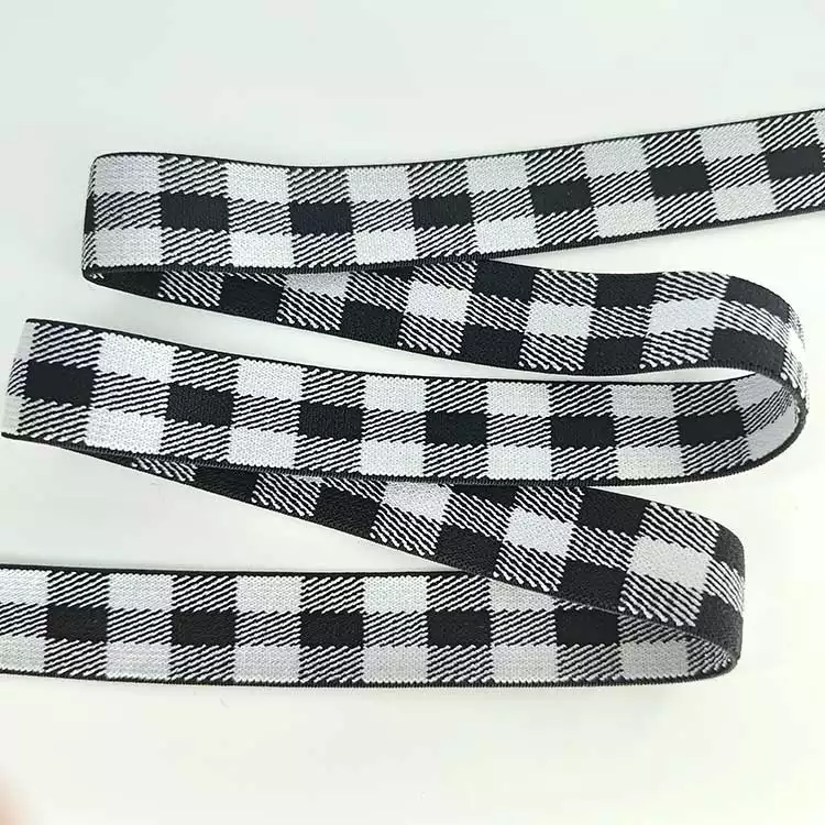 GEB058 Free Sample High Quality Customized Adjustable Stretchy Jacquard High Elasticity Band for Girls