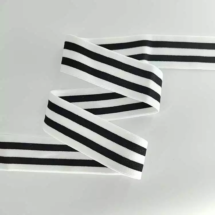 GEB092 Elastic Band, Woven Elastic Waistband, Stripe Elastic Band; Clothing