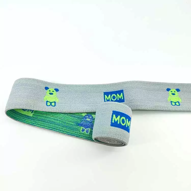 GEB229 Jacquard Elastic Band, Custom LOGO Elastic Webbing, Colorful Elastic Band; Hats, Garments