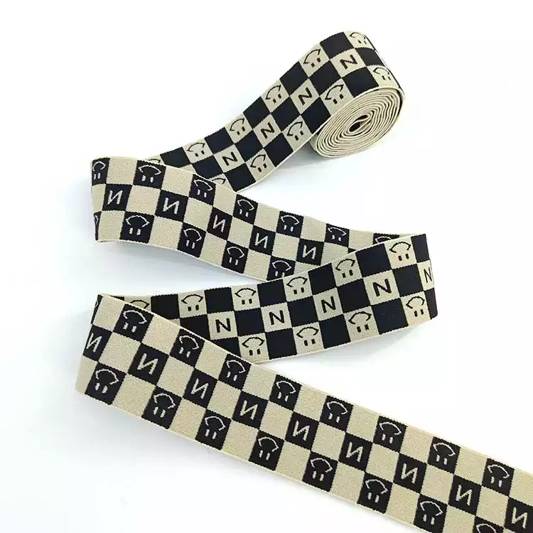 GEB052 4 Day Sample Delivery Color Sustainable Elastic Waistband Underwear Jacquard Elastic Ribbon Elastic Lace Band for Girls