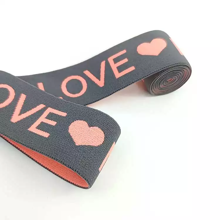 GEB103 Jacquard Elastic Webbing, Custom Stripe Webbing, Elastic Webbing; Stripe Webbing