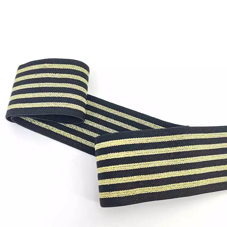 GEB040 Custom elastic band cutting binding fold over elastic band shiny elastic hair band silk