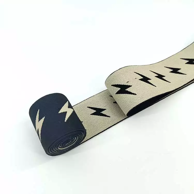 GEB079 Lightning Pattern Jacquard Elastic Band, Jacquard Elastic Band, Elastic Band; Hats, Garments