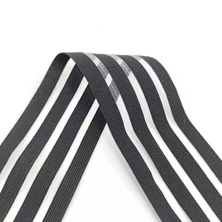 GEB115 Breathable Elastic Webbing, Thin Elastic Band, Braided Elastic Webbing; Garments