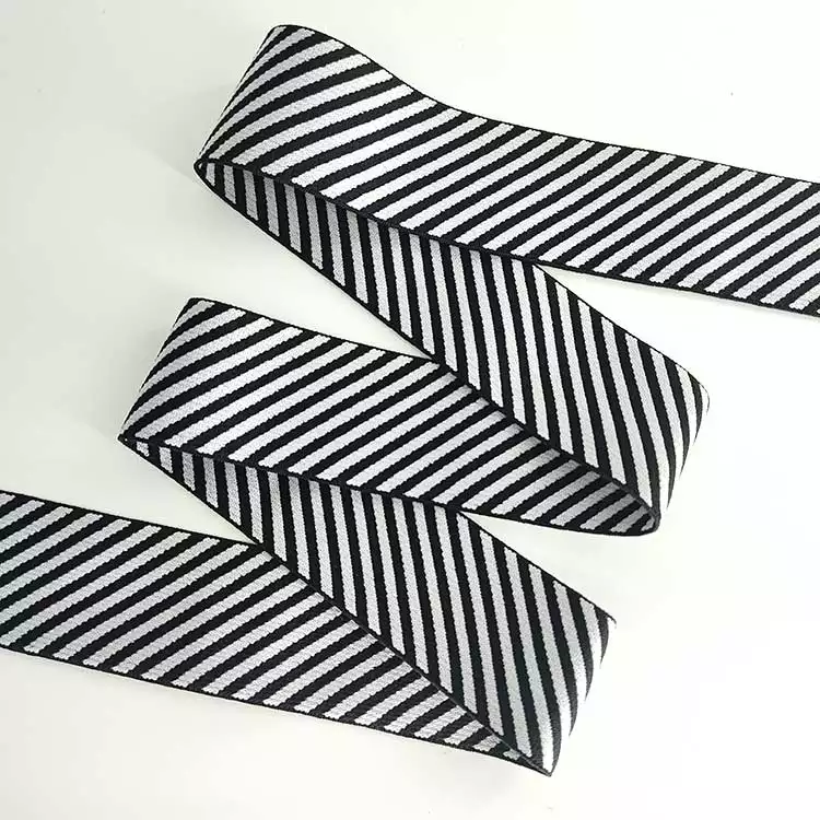 GEB067 Free Sample Elastic Herringbone Band Jacquard Elastic Band Elastic Waistband for Garments
