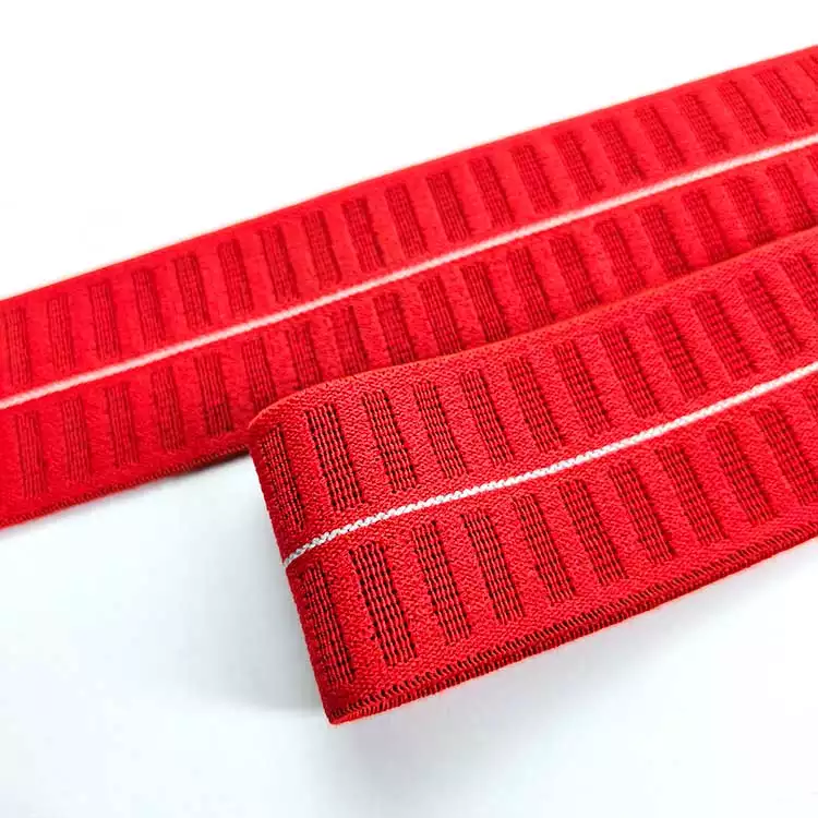 GEB213 1" 2" 2 1/2" Custom Size Elastic Waistband Underwear Jacquard Sewing Web Band Adjustable Band