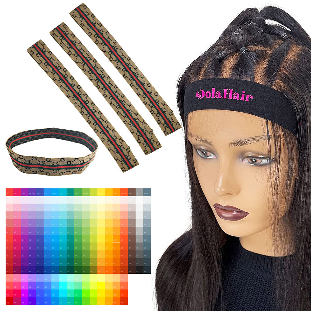 Wholesale Customized Polyester Adjustable Wig Elastic Band for
