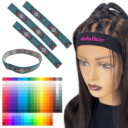 wholesale free sample manufacturer custom logo silk elastic bands for wigs