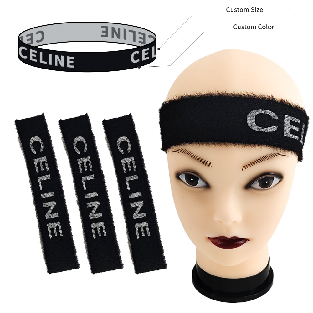 wholesale elastic custom color logo and width shanghai navy sport headband