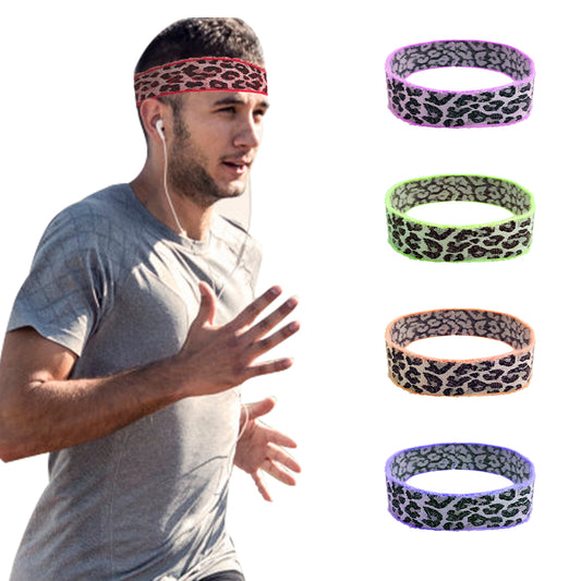 Elastic Custom color logo and width head tie fashion sports tennis elastic athletic headband