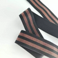 GEB047 Fitness Elastic Webbing, Latex Polyester Web Band, Stripe Elastic Bands; Garments