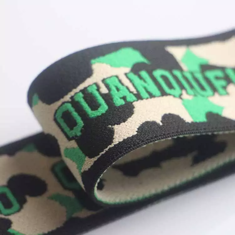 GEB026 Free sample sports bra elastic bands jacquard elastic band webbing 4 cm elastic band for bracelets