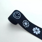 GEB183 Jacquard Elastic Webbing, Black Elastic Tape, Elastic Band; Clothes