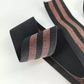 GEB047 Fitness Elastic Webbing, Latex Polyester Web Band, Stripe Elastic Bands; Garments