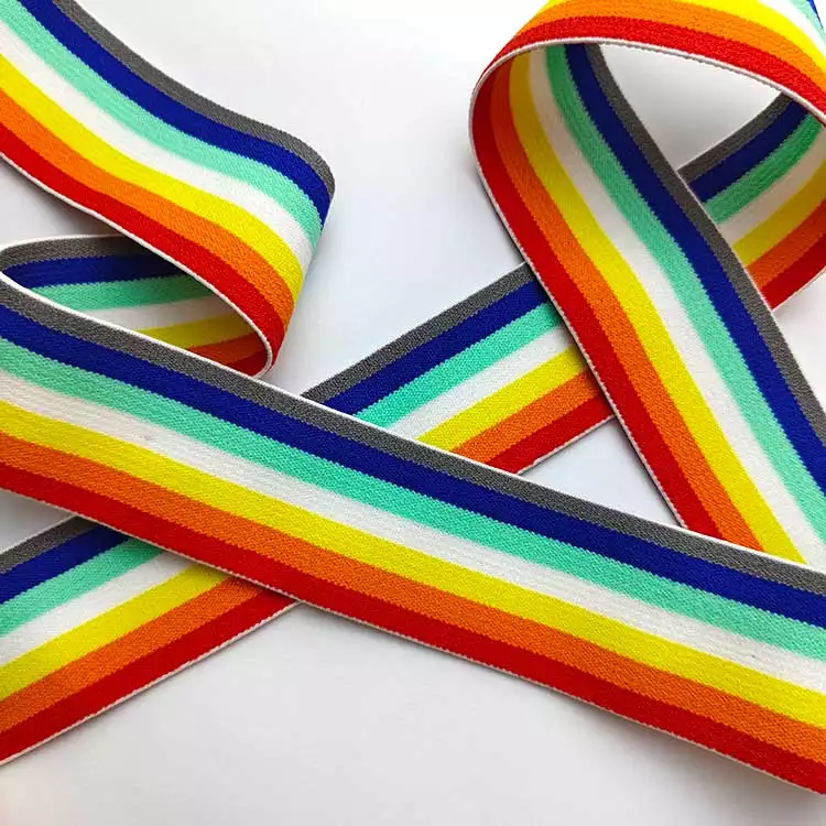 GEB211 4 cm Customized Elastic Waistband Jacquard Elastic Band Custom Elastic Webbing for Underwear