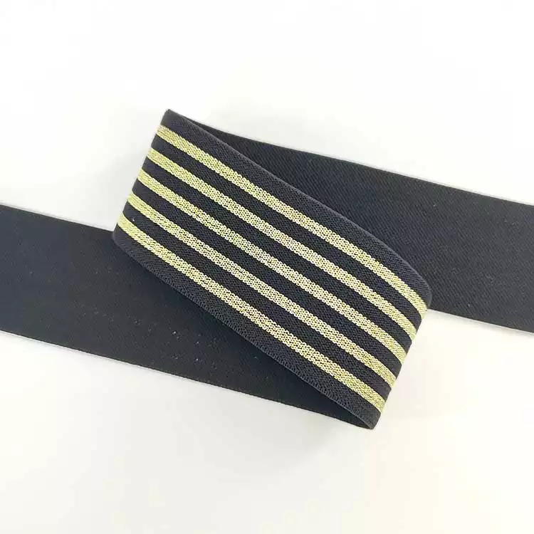 GEB040 Custom elastic band cutting binding fold over elastic band shiny elastic hair band silk