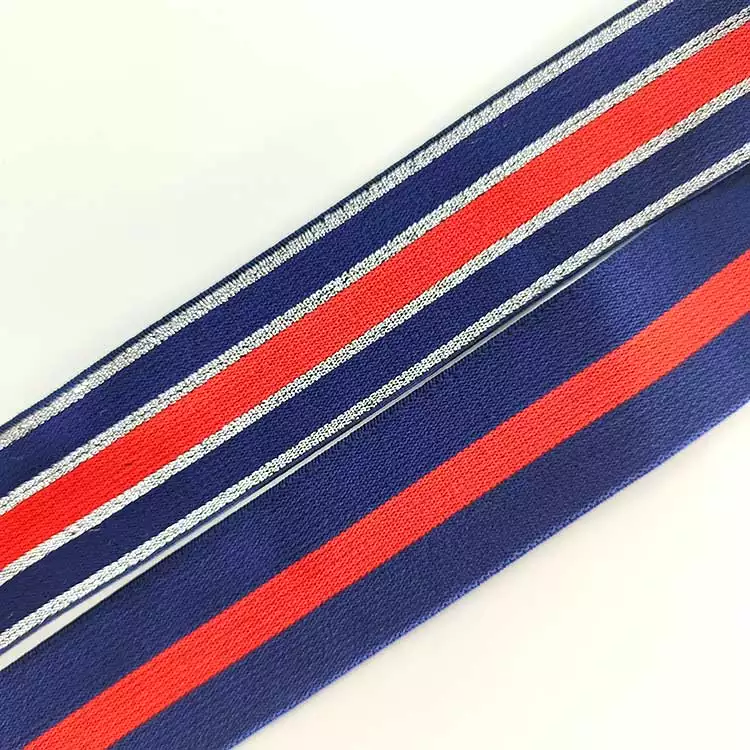 GEB167 Stripe Elastic Band, Jacquard Band, Polyester Elastic Band; Clothes
