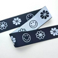 GEB183 Jacquard Elastic Webbing, Black Elastic Tape, Elastic Band; Clothes