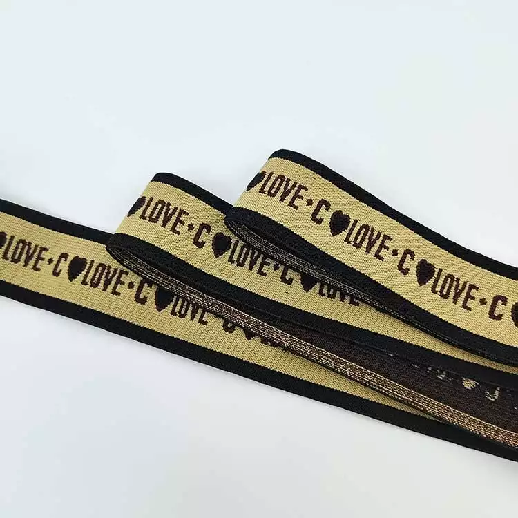 GEB190 Jacquard Elastic Band, Custom LOGO Elastic Band, Yarn-Dyed Elastic Webbing; Hats, Garments