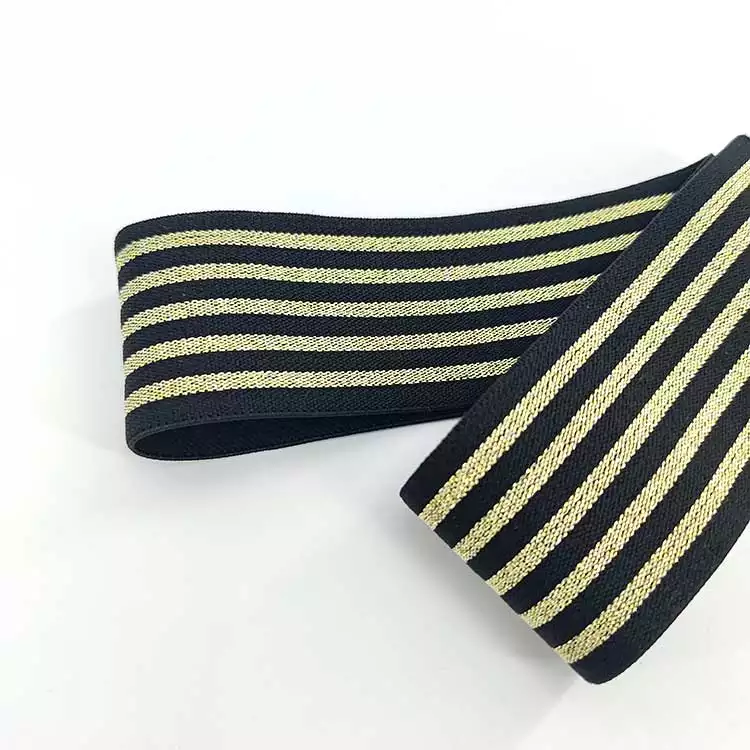 GEB040 Custom elastic band cutting binding fold over elastic band shiny elastic hair band silk