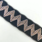 GEB169 Jacquard Webbing Strap, Elastic Sewing Webbing, Two Tone Jacquard Elastic Band; Hats, Garments