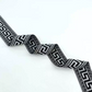 GEB084 Black Elastic Web Band, Jacquard Elastic Band, Elastic Webbing; Clothes