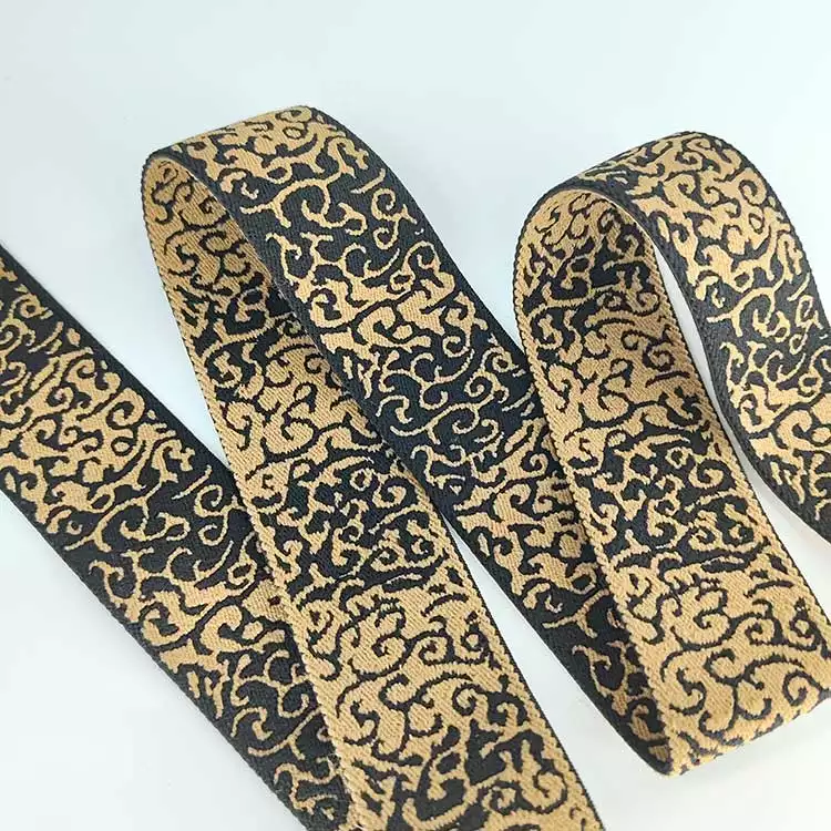 GEB045 Fancy Elastic Webbing, Eewing Elastic Eebbing, Web Band
