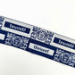 FZ-129 Dark Blue LOGO Letters Jacquard Garments Elastic Band