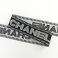 FZ-133 Black White Letters Jacqueard Garments Elastic Band