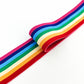 FZ-141 Rainbow Pattern Colored Jacquard Garments Elastic Band