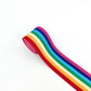 FZ-141 Rainbow Pattern Colored Jacquard Garments Elastic Band