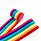 FZ-141 Rainbow Pattern Colored Jacquard Garments Elastic Band